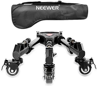 NEEWER Photography Tripod Dolly, Heavy Duty 33lbs Capacity Tripod Wheels with 2 inch Rubber Wheels, Adjustable Leg Mount and Carry Bag for Canon Nikon Sony DSLR Cameras Camcorder Photo Video Lighting