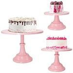 FEOOWV Set of 3pcs Pink Cake Cupcak