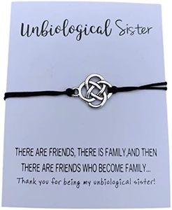 Unbiological Sister Charm Bracelet, Soul Sister bracelet, Best Friend, Friendship bracelet, BFF gifts, Adjustable Best Friend Infinity Bracelets for Women, Teens and Girls