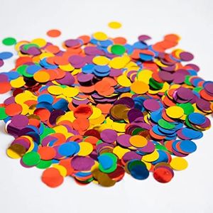 Rainbow Foil Confetti,Colorful Round Dots Glitter Table Confetti,Sparkling for Party Decorations(1.76 OZ)