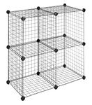 Whitmor Storage Cubes S/4, Black Wire