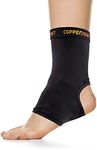 CopperJoint Arch Support for Plantar Fasciitis Relief - Ankle Compression Sleeve for Foot Pain Relief and Achilles Tendon Support - Breathable Copper Infused Nylon (Large)