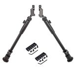 9-12 inch Tactical Side Mount Dual Bipod Adjustable Height for Hunting Breakbarrels/Underlevers with Picatinny Rails