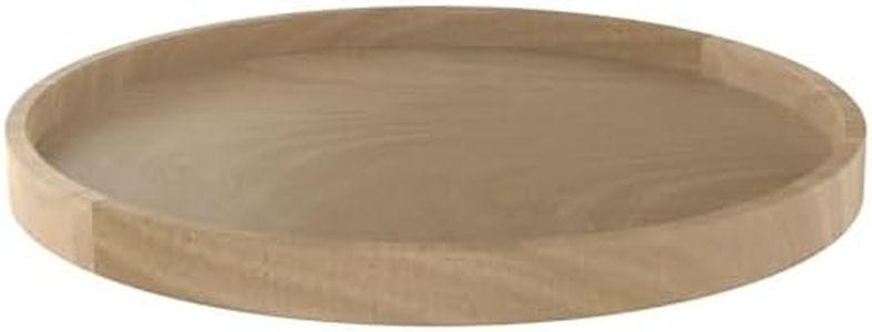 Rev-A-Shelf 20" Single Full Circle Lazy Susan Organizer for Corner Kitchen Cabinets, Wooden Turntable Storage Tray with Swivel Bearings,4WLS001-20-B52