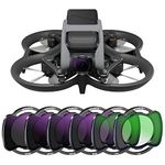 NEEWER Upgraded Snap On ND/CPL/UV Filter Set Compatible with DJI Avata Pro Mini FPV, 6 Pack ND8/ND16/ND32/ND64/UV/CPL Multi Coated HD with Anti Drop Off More Secure Improved Fitment/Aluminum Frame