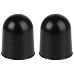 2 pcs x Trailer Hitch Ball Cover Universal 50 mm Tow Ball Cover in Black, Tow Bar Cover, Car Wash Proof, Abrasion & Dirt Protection