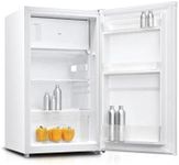 HADEN 82L Under Counter Fridge With Ice Box - Reversible Door, Recessed Handle, White - Metal Backed Flame Retardant - F Energy Rating larder fridge