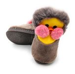 THE DDS STORE Slippers for Kids House Slippers Soft Plush Warm Slipper Anti-Slip Winter Fuzzy House Shoes Cartoon Animal Plush Age Range, Medium, 4 Years, 4.5 Years