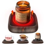 Coffee Mug Warmer, Candle Warmer Plate, Electric Cup Warmer with Gravity Sensor With 3 Temp Settings,6 Hours Auto-off Function, Smart Cup Warmer for Home& Office Desk,for Coffee,Tea,Milk,Gift Choice