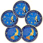 5PCS Top Banana Building Mastery and Skill Award Coins Set Thank You Appreciation Gifts for Employee-Inspirational Coin Bulk Gifts for Coworkers Staff