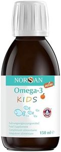 NORSAN Omega 3 FISK 150 ml – Omega 3 bambini con olio di pesce e olio fegato merluzzo – 1.120 mg per dose giornaliera – Fish oil omega 3 con EPA e DHA – Integratori bambini dal gusto piacevole