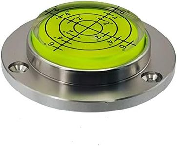 UMEI 50mm scale High precision horizontal bubble Aluminium Case Bullseye Spirit Bubble Surface Level Round Inclinometers for Surveying Instruments and Tribrachs,