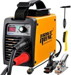 HONE ARC Welder 110V/220V, Actual 140Amp Stick Welder, Digital IGBT Inverter LCD Display Welding Machine with Hot Start Arc Force Anti-Stick, High Efficiency for Welding Rod 1/16-1/8-Inch