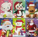 Lot of 6 Coloring Books Christmas X-Mas Santa  Children Boy Girl Kids