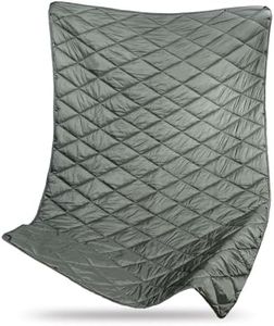 1TG Tactical 5-in-1 Camping Blanket Lightweight, Machine Washable Travel Blanket, Waterproof Thermal Outdoor Quilt with Snap Buttons & Carry Bag for Hiking, Picnic, Car & Sofa Use