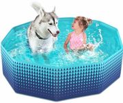 Jasonwell Foldable Dog Kiddie Pool 