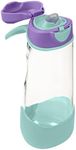 b.box 20 oz Sport Spout Kids Water Bottle for School, Sports, Travel, Daycare. Leakproof, Spill Proof, Dishwasher Safe. Easy Grip Triangle Shape, Durable Tritan Material. BPA Free.