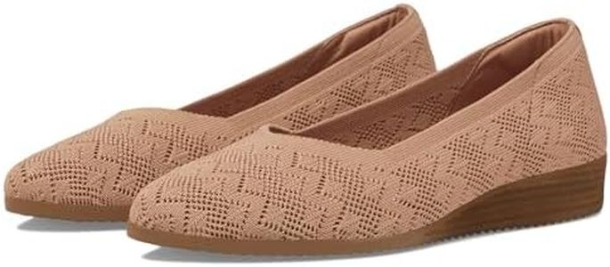 Skechers Women's Cleo Sawdust-with Grace Pump, Tan, 11