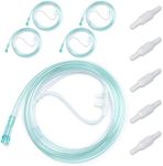 10 Packs Adult Soft Nasal Cannula for Oxygen Concentrator, 7 FT Cannula Nasal Tubing for Oxygen, Included 5PCS Nasal Cannula Oxygen Tubing and 5PCS Oxygen Tubing Connectors - Standard Connector