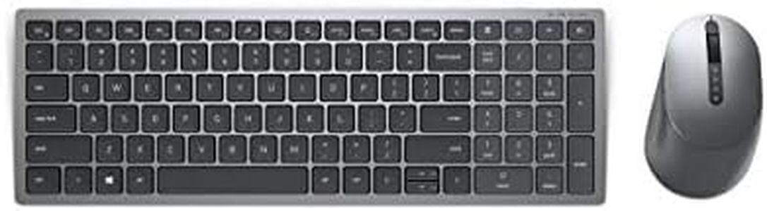 Dell KM7120W - Kit Tastiera e mouse multidispositivo senza fili, Bluetooth, QWERTY Italiano, Grigio Titanio