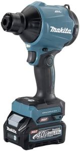 Makita AS001GA102 Battery Blower 40 V Max. / 2.0 Ah, 1 Battery + Charger in Transport Bag, Petrol Blue