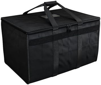 TRUE NORTH Insulated Food Delivery Bag w/Divider (23"x15"x14") - Uber Eats Food Warmer Bag - Pizza Bags For Delivery, Warming Bags For Food - Insulated Delivery Bags For Hot Food - Pizza Delivery Bag