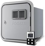 FOGATTI RV Tankless Water Heater, 66,000 Highest BTU, 0.5-3.9 GPM Energy-Efficiency, Built-in Mixing Tank, 15x15 Inches Gray Door, Remote Controller, Ideal for Everyday Use by RVers, InstaShower Ultra