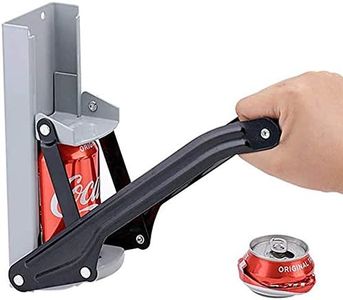 NIWWIN Broyeur de boîtes en métal et ouvre-bouteille 16 oz Brise murale robuste pour seltzer en aluminium, soda, boîte de conserve, canettes de bière et bouteilles pour le recyclage