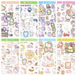 Norinoya 450PCS Cartoon Hello Kitty Stickers Book for Birthdy Gift Party Supply,Sticker for Notebook,Diary,Laptop Skateboard,Water Bottles,Helmet