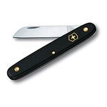 Victorinox, Floral Knife, Swiss Army Pocket Knife, Small, Garden, Multi Tool, Blade, straight, Black