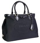 Prada Women's 1BA579 UCW F0002 Black Fabric Shoulder Bag