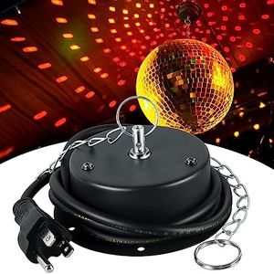 1.5 RPM Speed Disco Ball Motor Heavy Duty Mirror Ball Electric Slow Motor Rotator Supports 4'' - 16'' Mirror Balls for Dj，Family party,Bands,Christm,Party