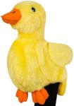 Golf Novelty Driver Woods Head Cover Club Headcover Protector 460CC DR #1 Longthen Black Knit Cute Soft Yellow Duck