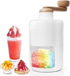 TATAPO Ice Shaver Machine, Snow Cone Machine, Ice Shaver with Hand Crank, Portable Shaved Ice Maker Machine for Home and Free Cube Trays, BPA Free