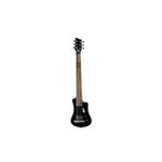 Hofner Shorty Guitar - Black Shorty Full Sized Neck Travel Electric Guitar w/Gigbag