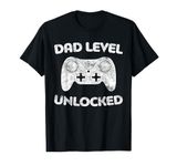 Dad Level Unlocked T-Shirt Gamer Soon To Be Father Shirt T-Shirt