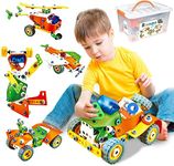 SaaG Building Toys STEM Construction Engineering Toy Kids Educational Construction Toy Creative Learning Set for Boys and Girls Age 5 6 7 8