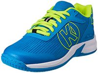 Kempa Attack 2.0 Handball Shoe, Kempablau/Fluo Gelb, 10 UK Child