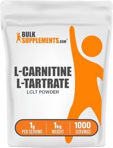 BulkSupplements.com L-Carnitine Tartrate Powder - Carnitine Supplement, L-Carnitine L-Tartrate, L Carnitine 1000mg - Unflavored & Gluten Free, 1000mg per Serving, 1kg (2.2 lbs) (Pack of 1)