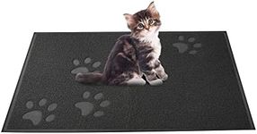 ANDALUS Cat Litter Mat - Kitty Litter Trapping Mat for Litter Boxes - Kitty Litter Mat to Trap Mess, Scatter Control - Washable Indoor Pet Rug and Carpet - Grey, Small (15.75" x 11.75")