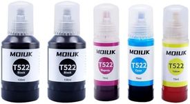 5 Pack T522 522 Ink Refill Bottles 