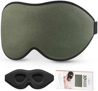 LitBear Sleep Mask for Men Side Sleeper, Sleeping Mask for Women Light Blocking, 3D Contoured Cup Eye Mask Sleeping, Soft Lightweight Sleep Eye Mask with Adjustable Elastic Strap for Traveling