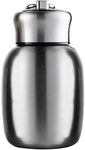 280ML/9.85Oz Small Mini Vacuum Insulated Water Bottle Portable Leakproof Travel Mug Stainless Steel Cold and Hot Thermal Flask for Kids Children Women School Office Coffee Milk Tea (Steel Color)