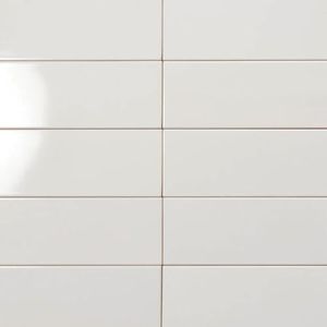 4"x12" Polished White Ceramic Subway Tile – 34 Pack, 11.33 Sq Ft Box – Premium Glossy Ceramic Wall Tile for Kitchen Backsplash, Bathroom Walls, Shower Surrounds, Fireplace, RV Remodel