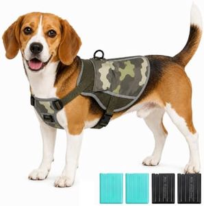 SAVIOR COOL Dog Cooling Vest for Medium and Large Dogs with 4 Reusable PCM Cold Source,Up to 4-6 Hours, Breathable UPF 50 Lightweight Dog Vest for Walks, Hiking and Outdoor Adventures (Green, M)
