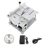 Precision Mini Electric Table Saw,maxant Portable Electric Lift Table Saw 9000r/min Bench Saw Angle Range 0-90° Electric Woodworking Cutting Saw for Grinding Engraving