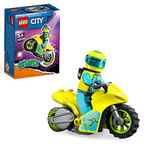 LEGO 60358 City Stuntz Cyber Stunt Bike, Flywheel-Powered Motorbike Toy to Perform Jumps and Tricks, Action Toys for Kids, Boys and Girls Aged 5 Plus, Extension Set