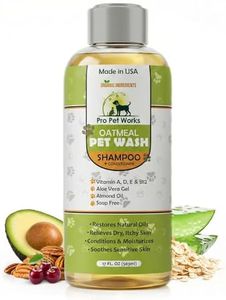 Pro Pet Works Natural Oatmeal Dog Shampoo + Conditioner in One for Dogs and Cats-Hypoallergenic and Soap Free with Aloe for Allergies & Sensitive Itchy Skin-Organic, Antifungal Blend500ml