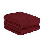 Brentfords Teddy Fleece Bed Throw, Soft Warm Winter Blanket Double Bed Thick Comfy Large Sofa Throw Couch Cover Fleece Blanket, Wine Red Blanket 150x200cm