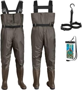 Croch Waders Cuissardes de pêche pour Hommes Femmes En nylon PVC imperméable - Avec caoutchouc - Taille 38-47 - Parfait pour la pêche